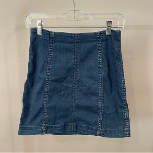 Free People Mini Skirt | Denim | Size 6